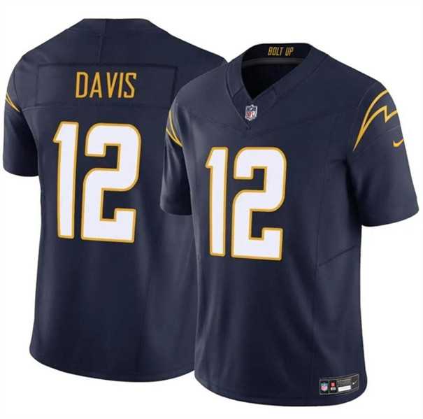 Men & Women & Youth Los Angeles Chargers #12 Derius Davis Navy 2024 F.U.S.E. Vapor Limited Football Stitched Jersey,We sell and wholesale Men & Women & Youth Los Angeles Chargers #12 Derius Davis Navy 2024 F.U.S.E. Vapor Limited Football Stitched Jersey on line form chian!